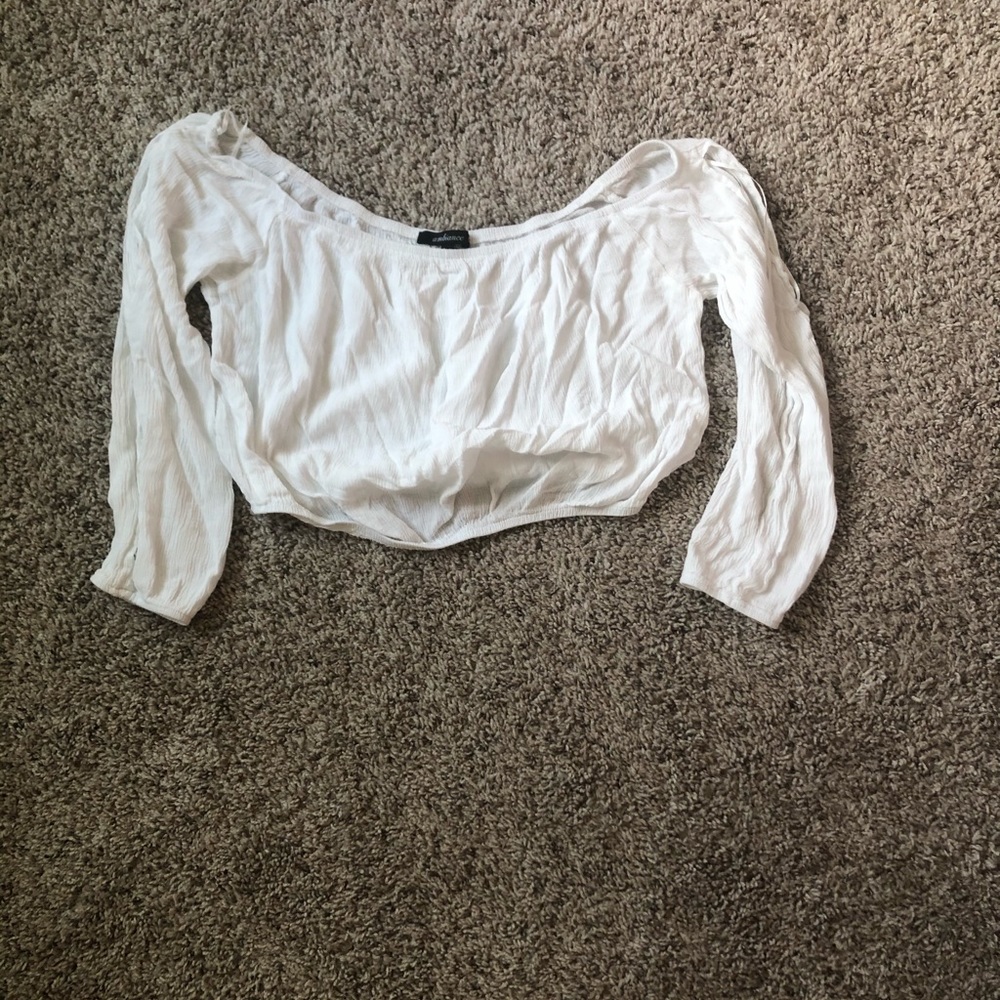 Off the shoulder crop top